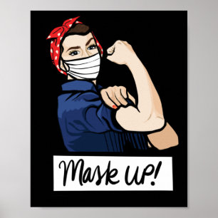 Mask UP Rosie the Riveter Poster