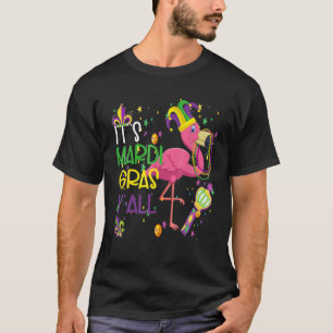 Maske Beads Es ist Mardi Gras Y'all Jester Flaming T-Shirt
