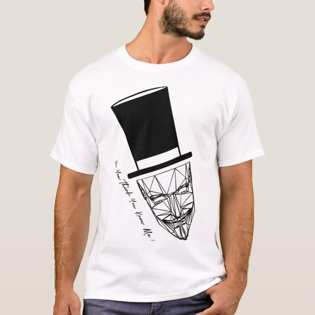 Maske - Denken Sie? T-Shirt (Vorderseite)