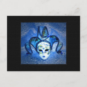 Maske der Jester Postkarte