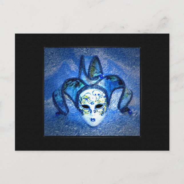 Maske der Jester Postkarte (Vorderseite)