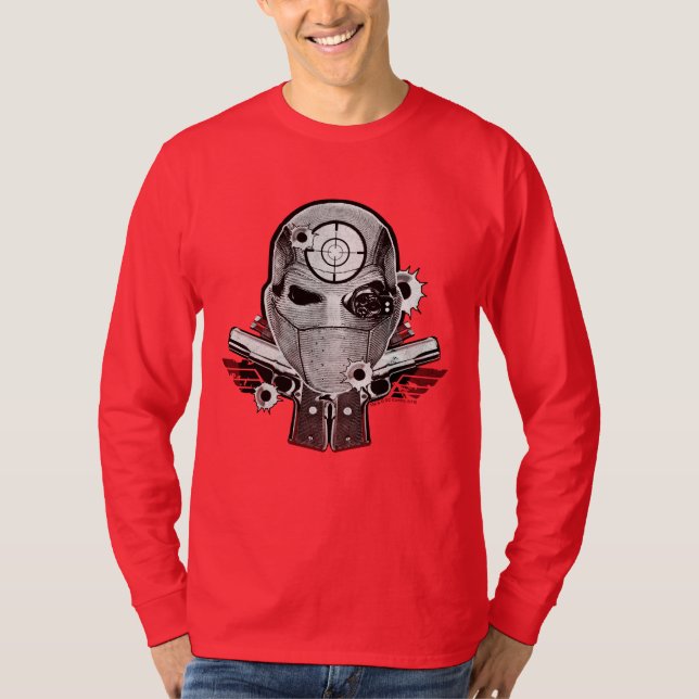 Maske der Selbstmord-Gruppen-| Deadshot u. T-Shirt (Vorderseite)