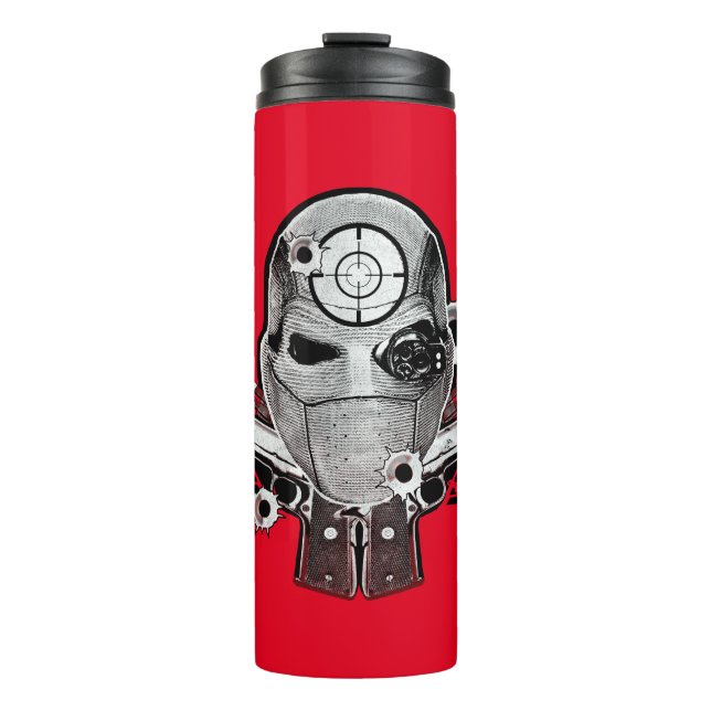 Maske der Selbstmord-Gruppen-| Deadshot u. Thermosbecher (Vorderseite)