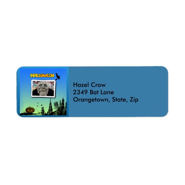 Maske des alten Mannes, Hexe und Kürbiskreide (Vorne)