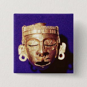 Maske des Gottes Xipe Totec Button