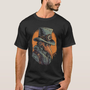 Maske des Pestärzts, mittelalterlicher Steampunk V T-Shirt