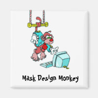 Maske Design Monkey Magnet