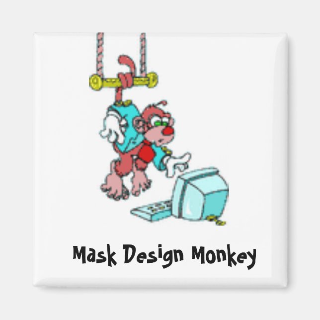 Maske Design Monkey Magnet (Vorne)
