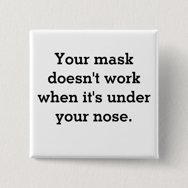 Maske funktioniert nicht button (Vorderseite)