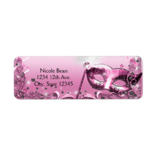 Maske für pinke Maskerade Elegantes Ballfest
