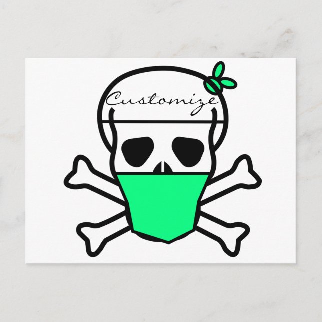 Maske für Schädeltrage Thunder_Cove Postkarte (Vorderseite)