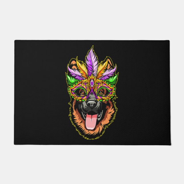 Maske German Shepherd Fußmatte (Vorderseite)