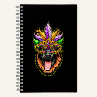 Maske German Shepherd Notizbuch