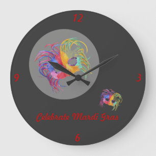 Maske: Große Wanduhr