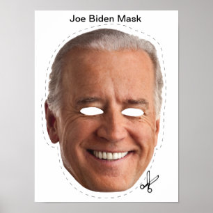 Maske Joe Bidens Halloween Poster