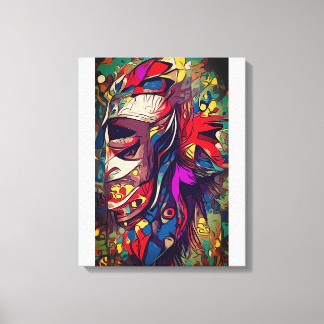 Maske Leinwanddruck (Vorderseite)