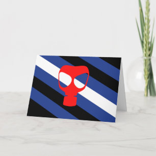 Maske-Pride-Flag Feiertagskarte
