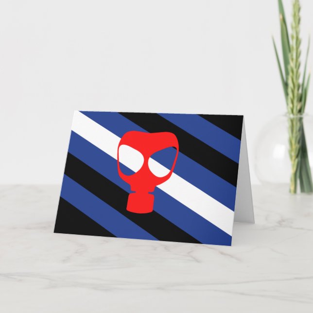 Maske-Pride-Flag Feiertagskarte (Vorderseite)