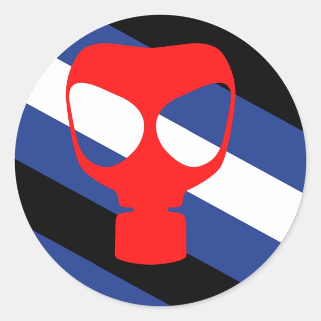 Maske-Pride-Flag Runder Aufkleber (Vorderseite)