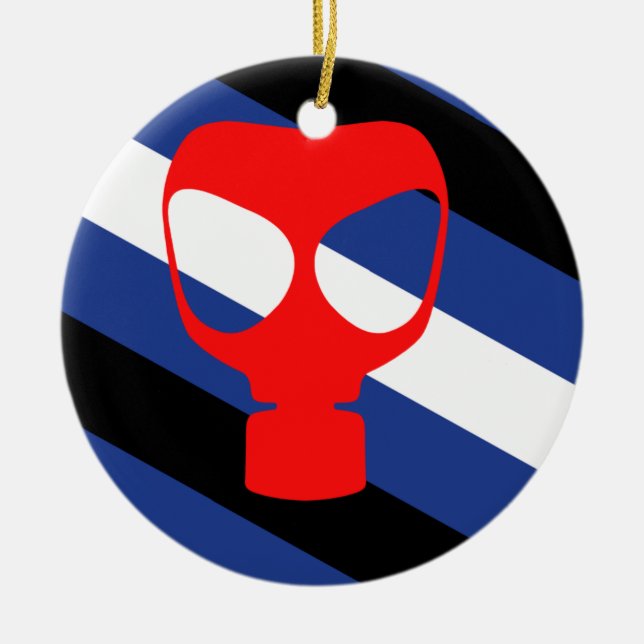 Maske-Pride-Markierung Keramik Ornament (Vorne)