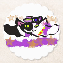 Maske schwarze Katze und weiße Katze Hochzeit
