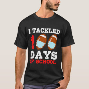 Maske Spaß 100 Tage Schullehrer Junge T-Shirt