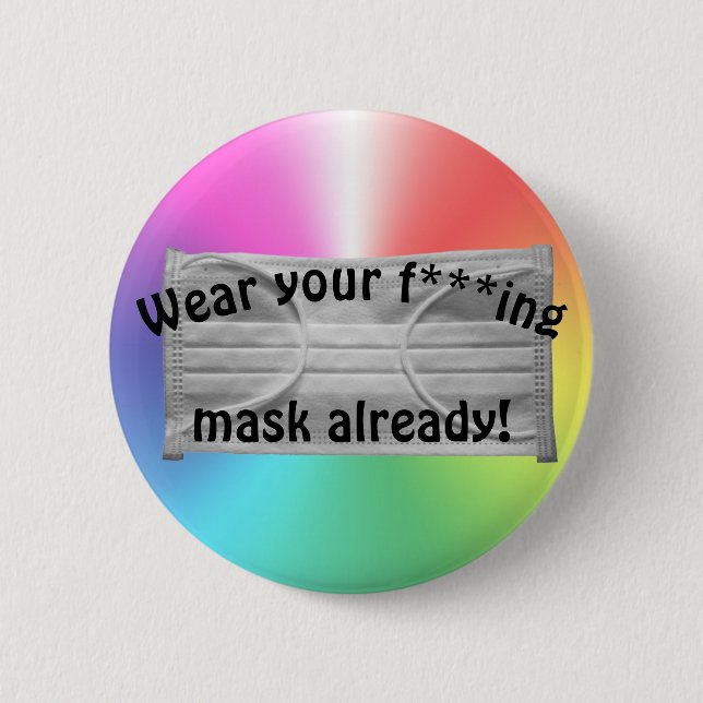 Maske tragen button (Vorderseite)
