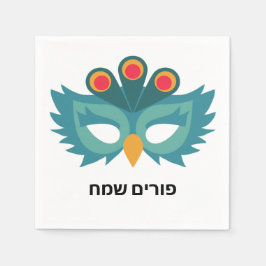 Maske von Hausschuhen Purim Decor Serviette