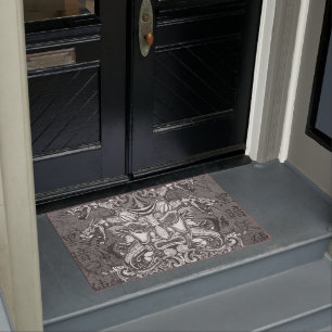 Maske von Samurai Door Mat Fußmatte