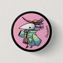 Masked bird button