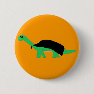 Masked Caped Apatosaurus Button