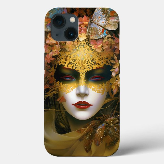 Masked Lady Fantasy Art Case-Mate iPhone Hülle (Rückseite)