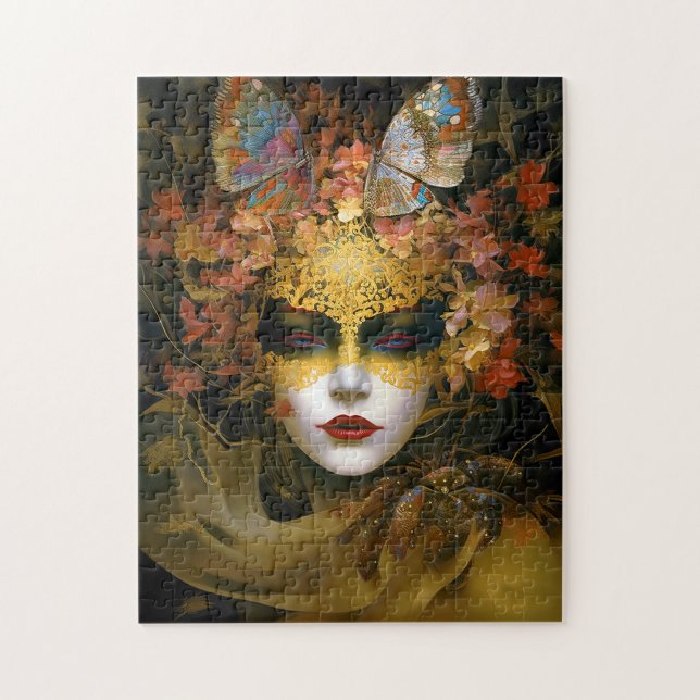 Masked Lady Fantasy Art Puzzle (Vertikal)