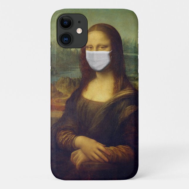 Masked Mona Lisa Case-Mate iPhone Hülle (Rückseite)