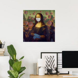 Masked Mona Lisa, der im sicheren Umkreis von Coro Poster