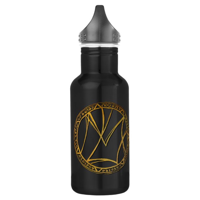 Masken des Unterlogos Edelstahlflasche (Links)