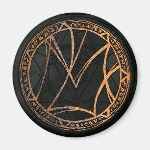 Masken des Unterlogos Magnet