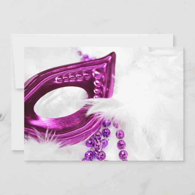 Masken-Einladung Einladung (Vorderseite)