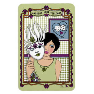 Masken Ihrer Gefühle_A_4x6 Kühlschrank Magnet