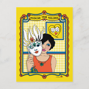 Masken Ihrer Gefühle_B_ Postkarte