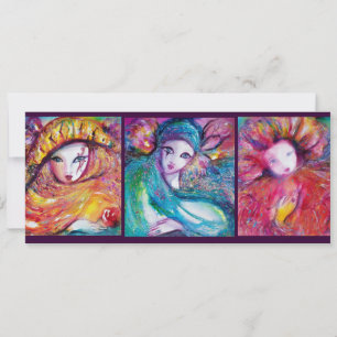 MASKEN IM Venezianischen, BLAUEN GELBEN Party Einladung