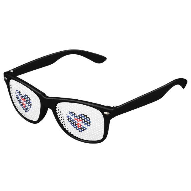 Masken-Stolz Partybrille (Schrägansicht)
