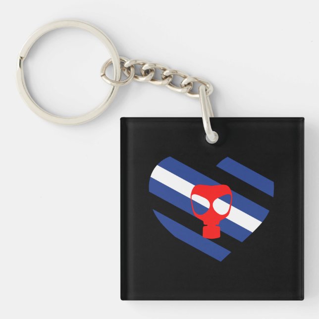 Masken-Stolz Schlüsselanhänger (Vorderseite)
