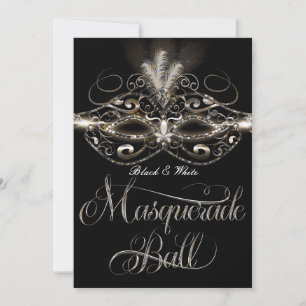 MASKENBALL Elegante Party-Einladungen Einladung
