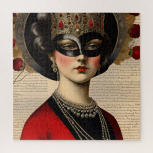 Maskenball-Frau Puzzle