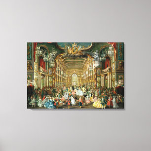 Maskenball im Hoftheater, Bonn, 1754 Leinwanddruck
