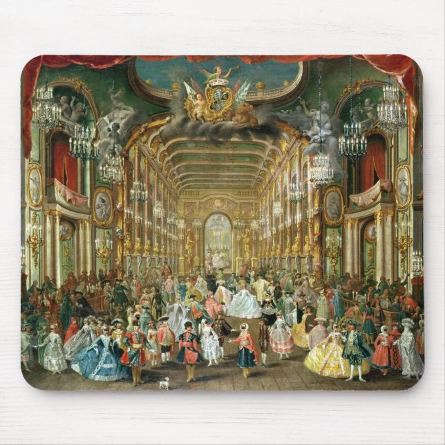 Maskenball im Hoftheater, Bonn, 1754 Mousepad (Vorne)