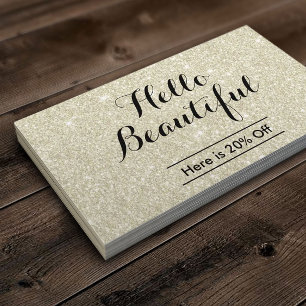 Maskenbildner-Friseursalon-elegante Empfehlungskarte