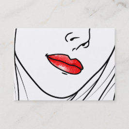 Maskenbildner-Illustration Visitenkarte