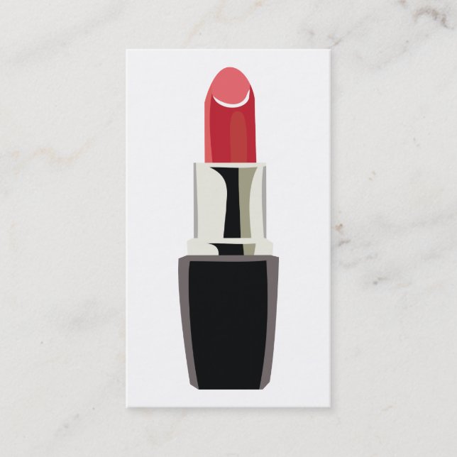Maskenbildner/Lippenstift Visitenkarte (Vorderseite)